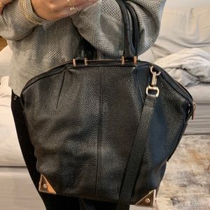 Alexander Wang Large Emile Black Bag w Rose Gold